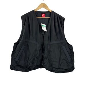 Nike Tech woven Vest sz XL Black Techwear Utility Gorpcore Tactical